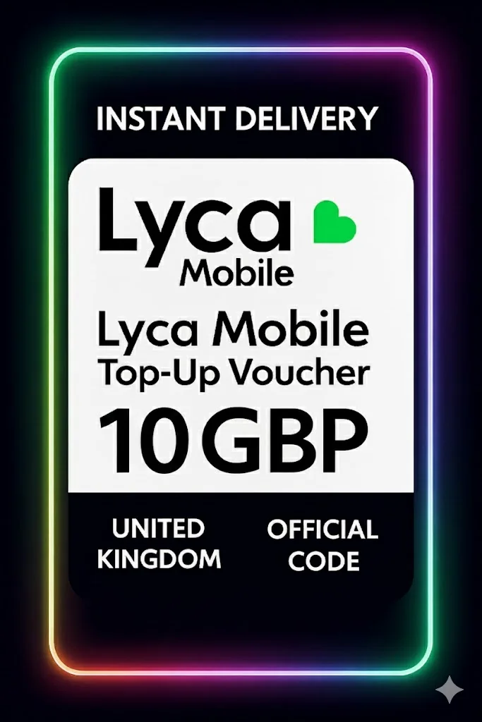 Lyca موبايل Top-Up Voucher - 10 GBP · Mobile