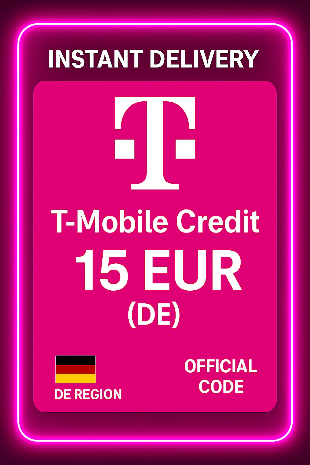 T-موبايل Credit - 15 EUR (DE) · Mobile