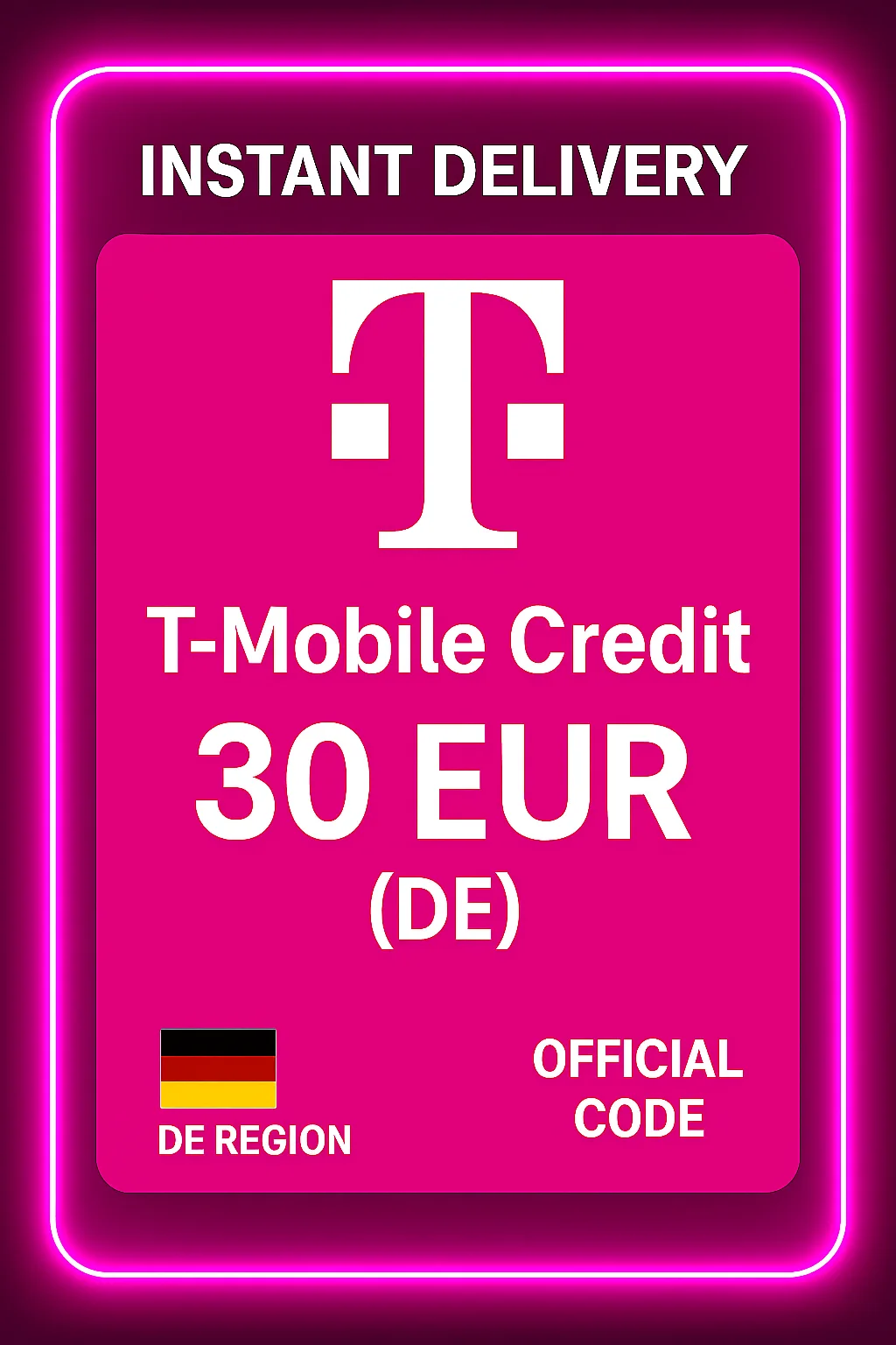 T-مۆبایل Credit - 30 EUR (DE) · Mobile