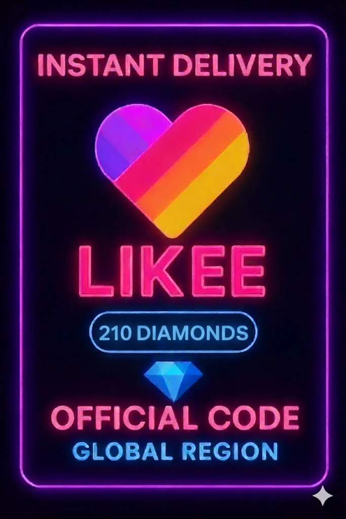 Likee 210 Diamonds Code