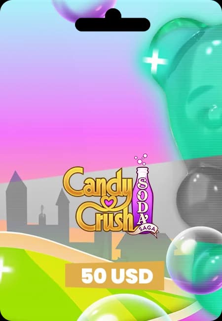 Candy Crush Saga Soda - 50$ Gold Bar Code