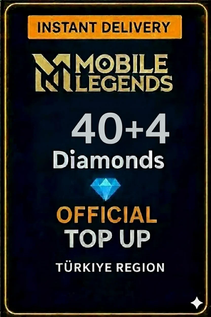 Mobile Legends 40 + 4 Diamonds Top-Up (Turkey)