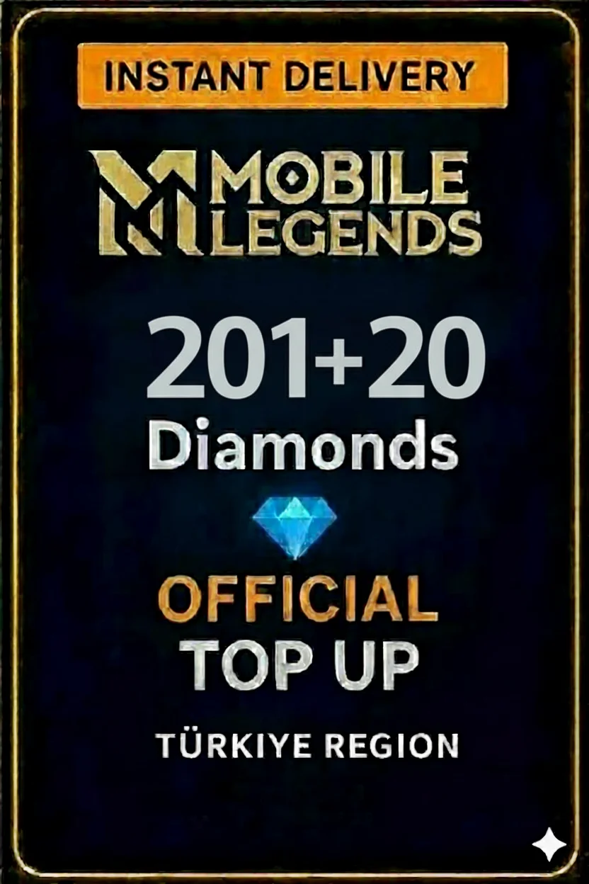 موبايل ليجندز 201 + 20 Diamonds Top-Up (Turkey) · Mobile Legends