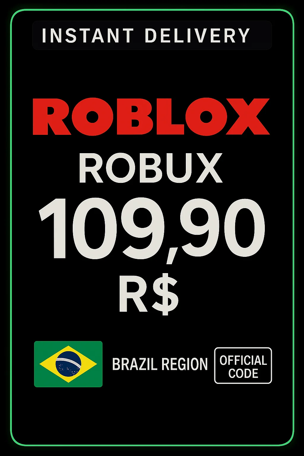 روبلوكس R$109,90 Gift Card ( 1700 روبوكس ) · Roblox