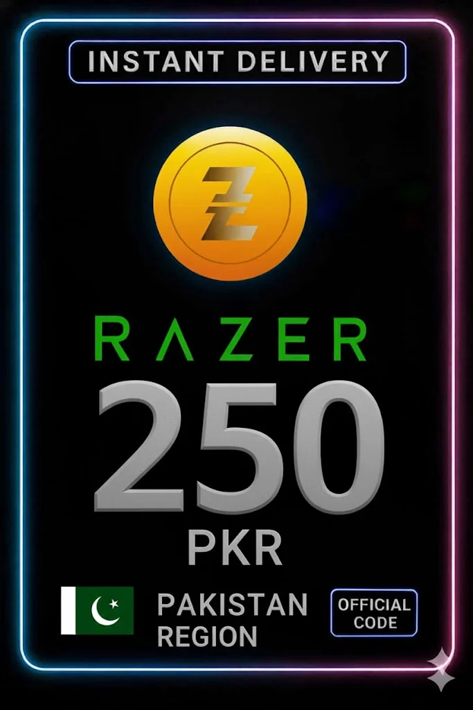 ريزر جولد Pakistan PKR 250 · Razer Gold