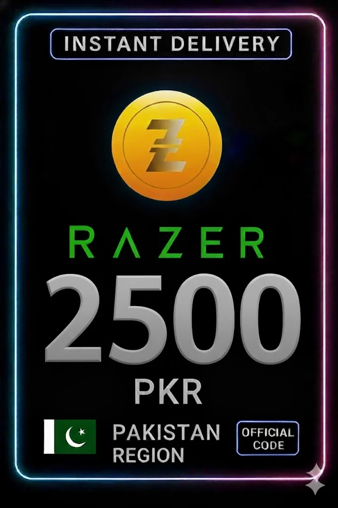 ريزر جولد Pakistan PKR 2500 · Razer Gold