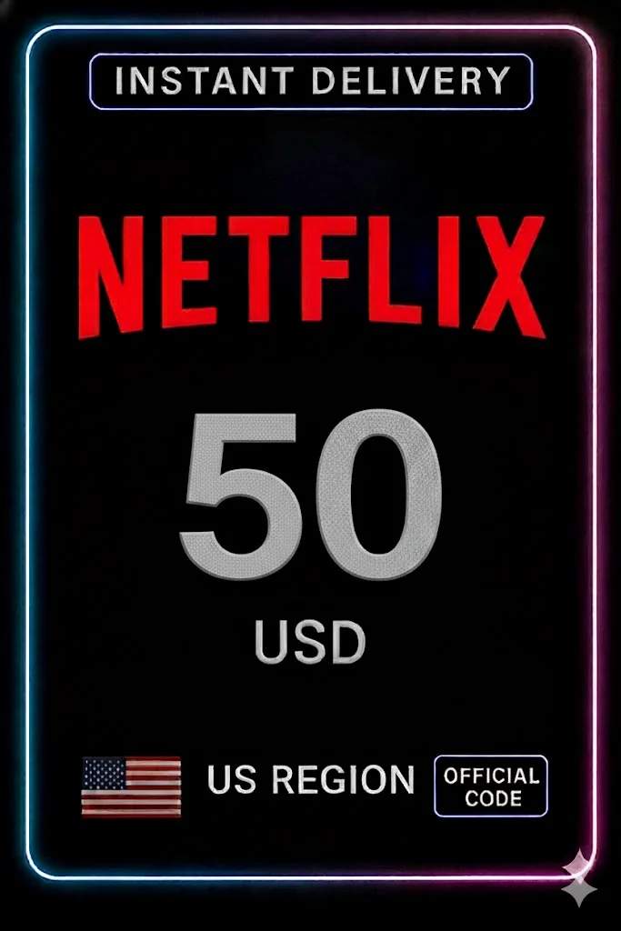 نێتفلیکس Gift Card - $50 (US) · Netflix