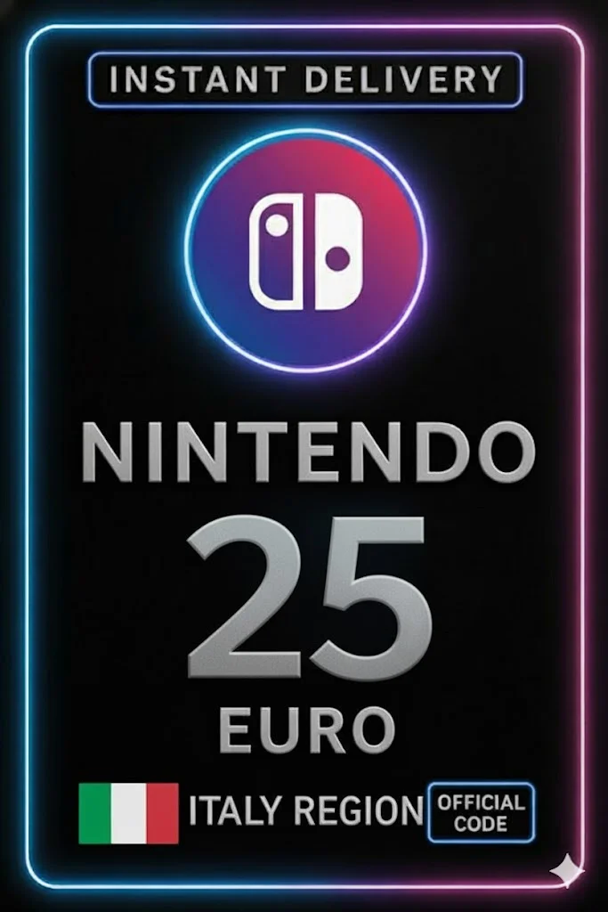 نینتێندۆ ئیشۆپ Card - 25€ (Italy) · Nintendo eShop
