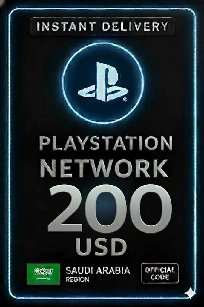 بلايستيشن Card 200 USD KSA - Saudi Arabia · PlayStation