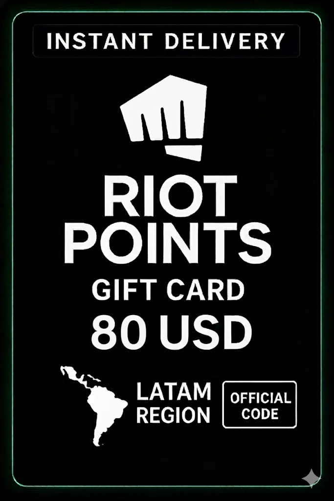 ڕایۆت Points Latam America - 80 USD · Riot