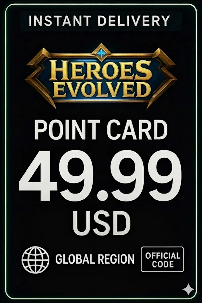Heroes Evolved 49.99 USD Point Card