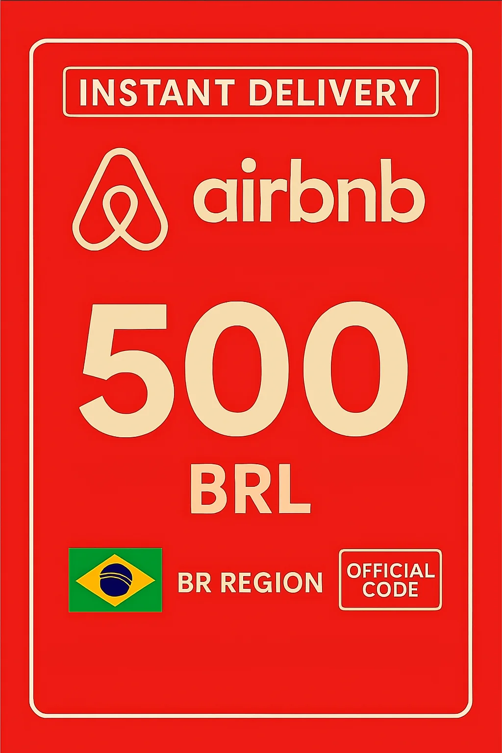 Airbnb Gift Card - 500 BRL