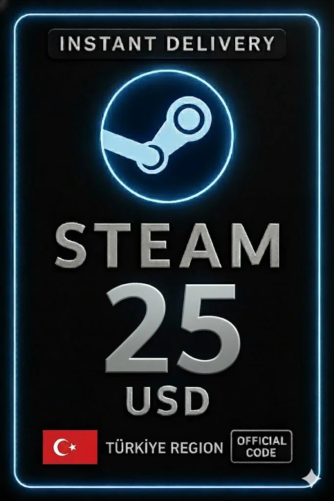 Steam Wallet Code 25 USD Turkey