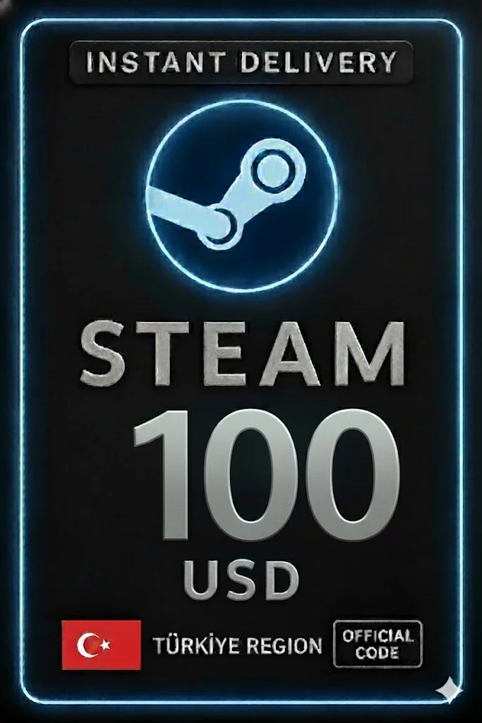 Steam Wallet Code 100 USD Turkey