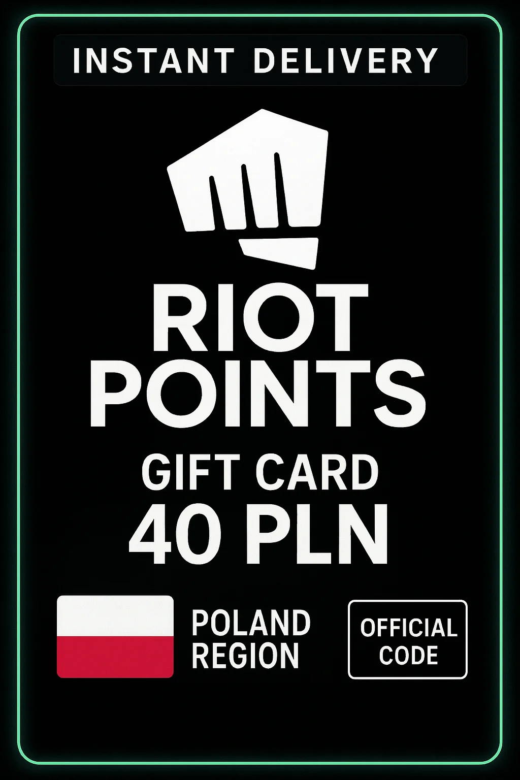 آر بي 40 PLN · Riot