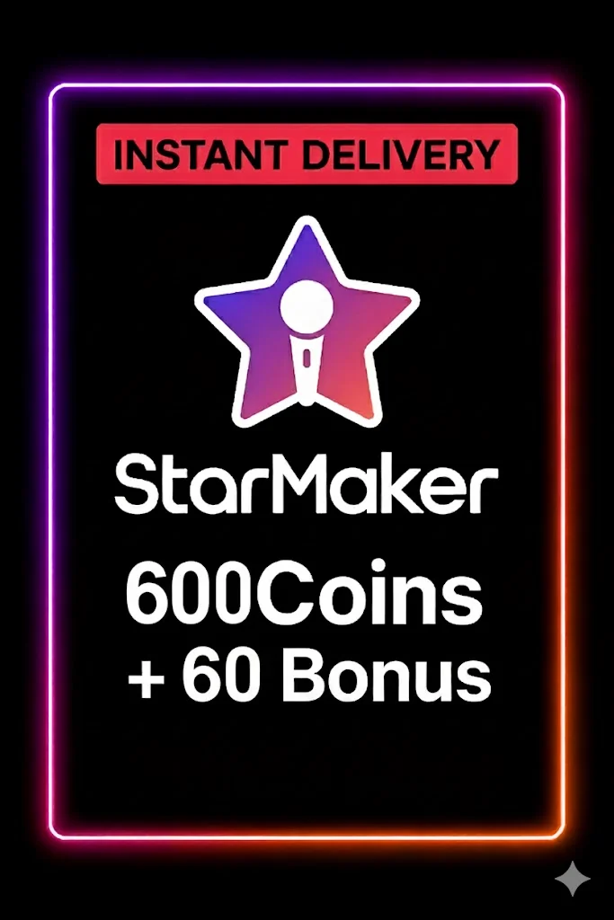 StarMaker 600 Coins + 60 Bonus Top Up