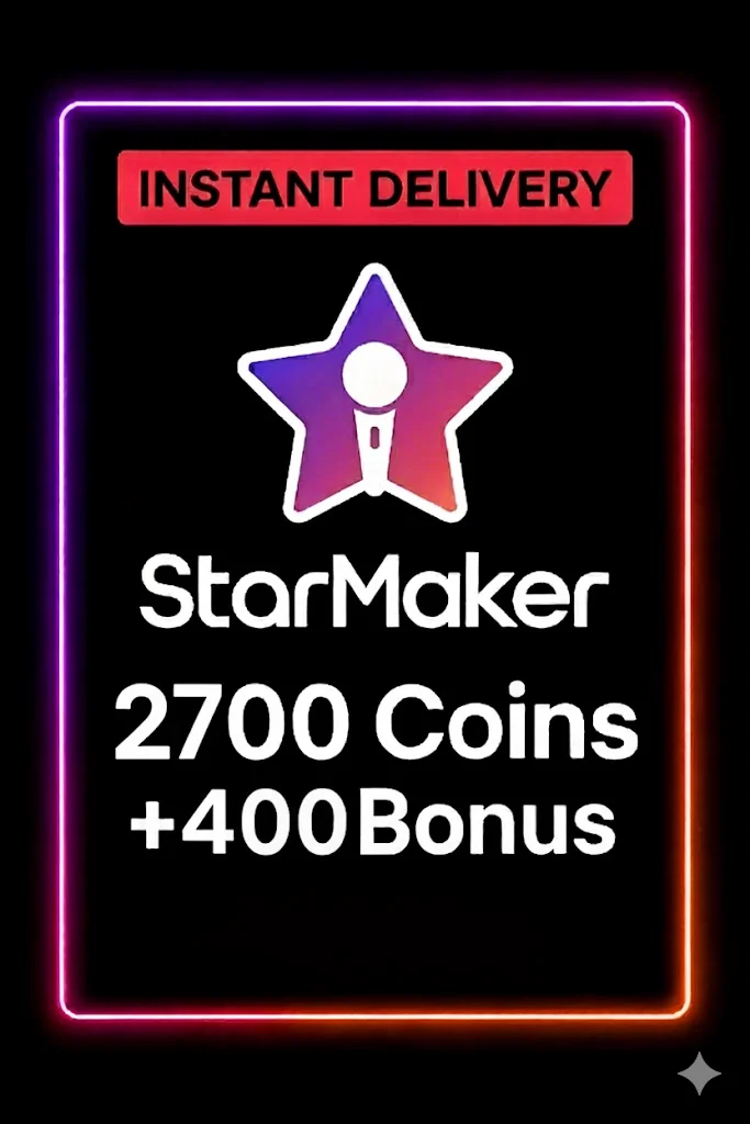 StarMaker 2700 Coins + 400 Bonus Top Up