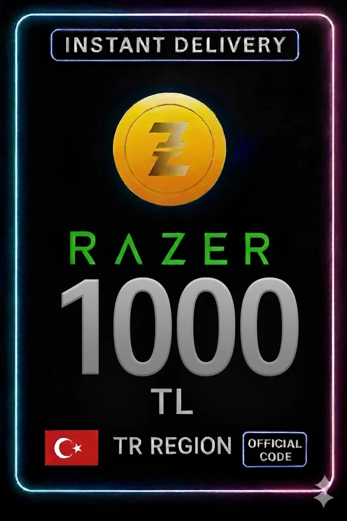 1000 TL ڕەیزەر گۆڵد Pin · Razer Gold