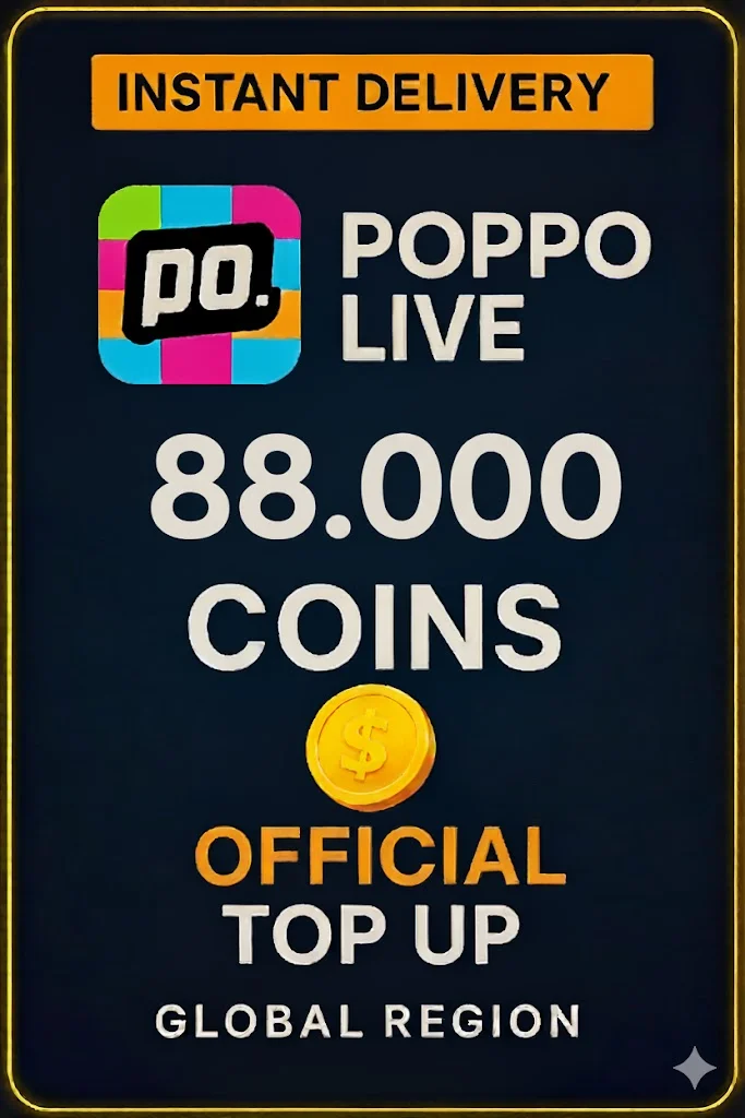 Poppo Live - 88000 Coins