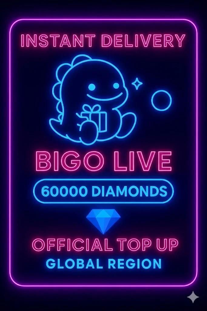 بیگۆ لایڤ - 60000 Diamonds (Top-Up) · Bigo Live