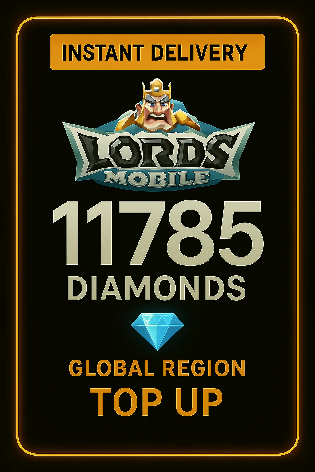 Lords Mobile 11785 Diamonds Top Up