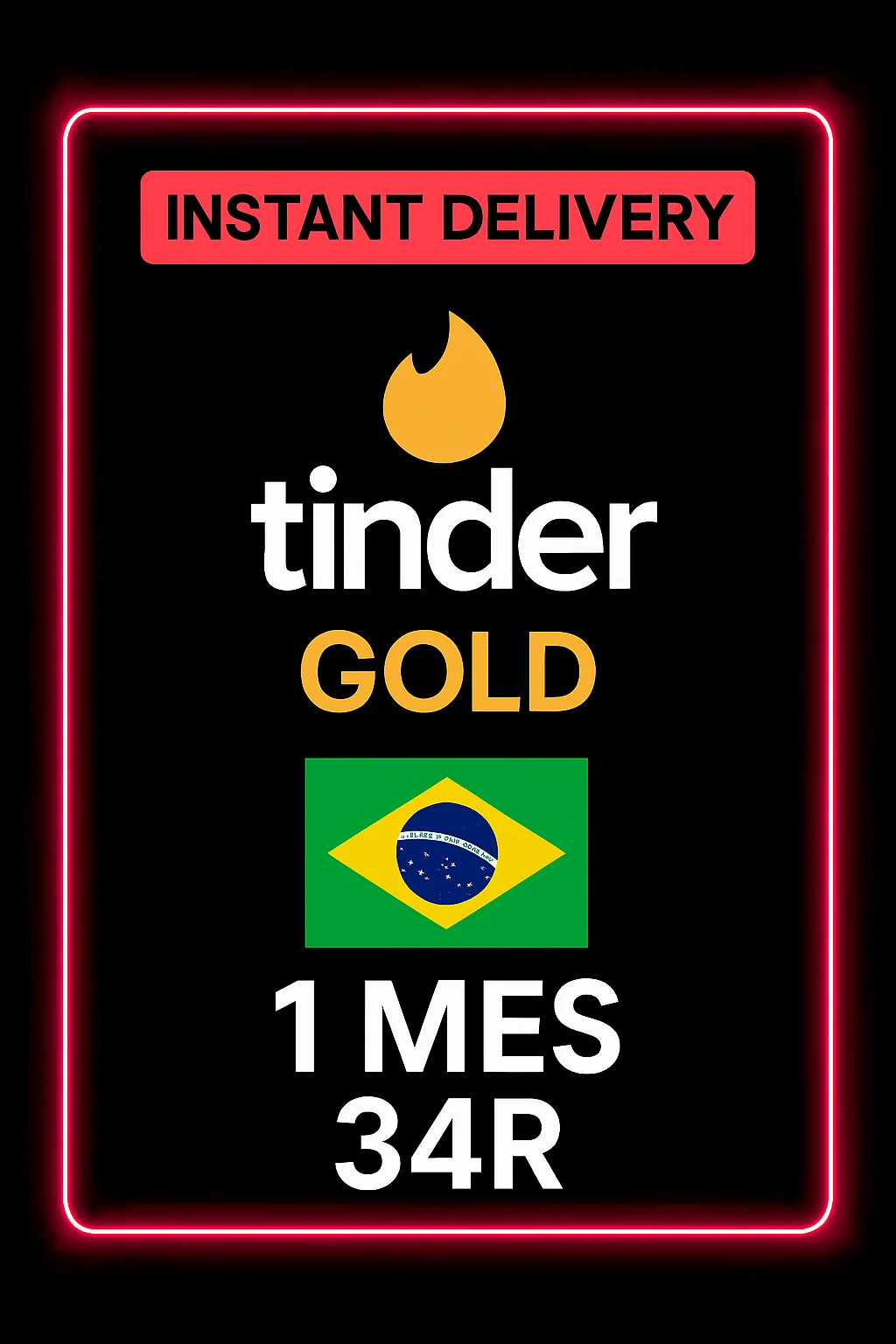 Tinder Gold 1 Mes