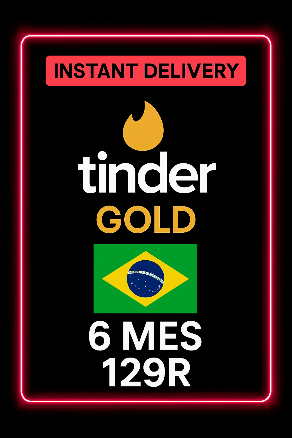 Tinder Gold 6 Mes