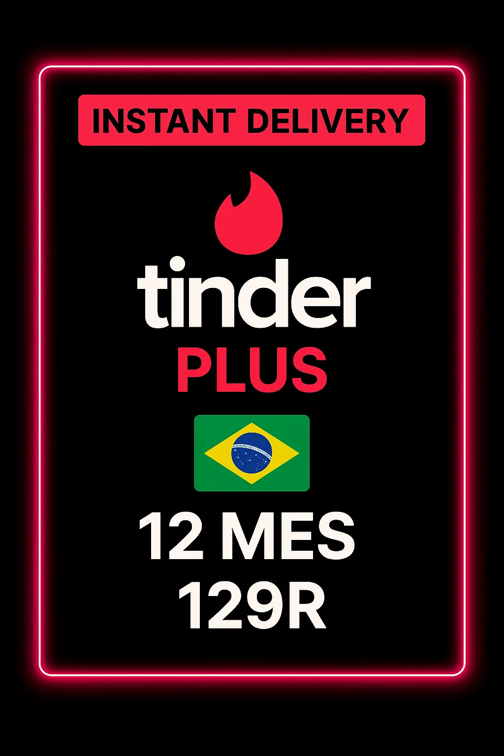 Tinder Plus 12 Mes