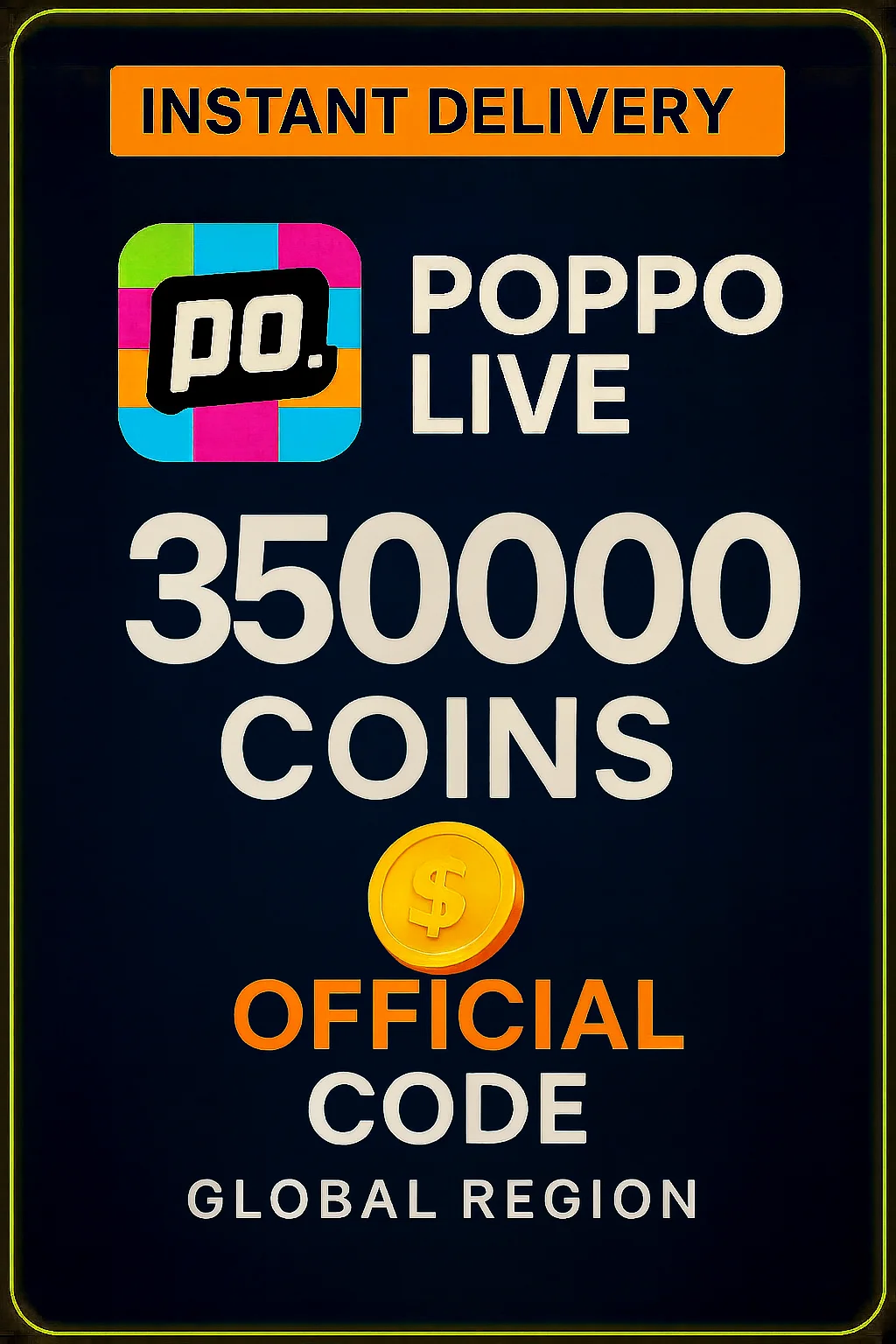 Poppo Live - 350000 Coins
