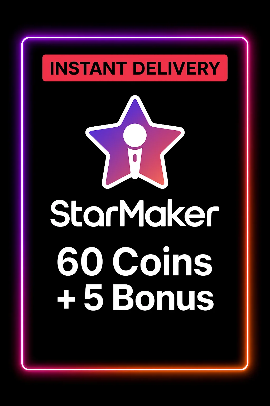 StarMaker 60 Coins + 5 Bonus
