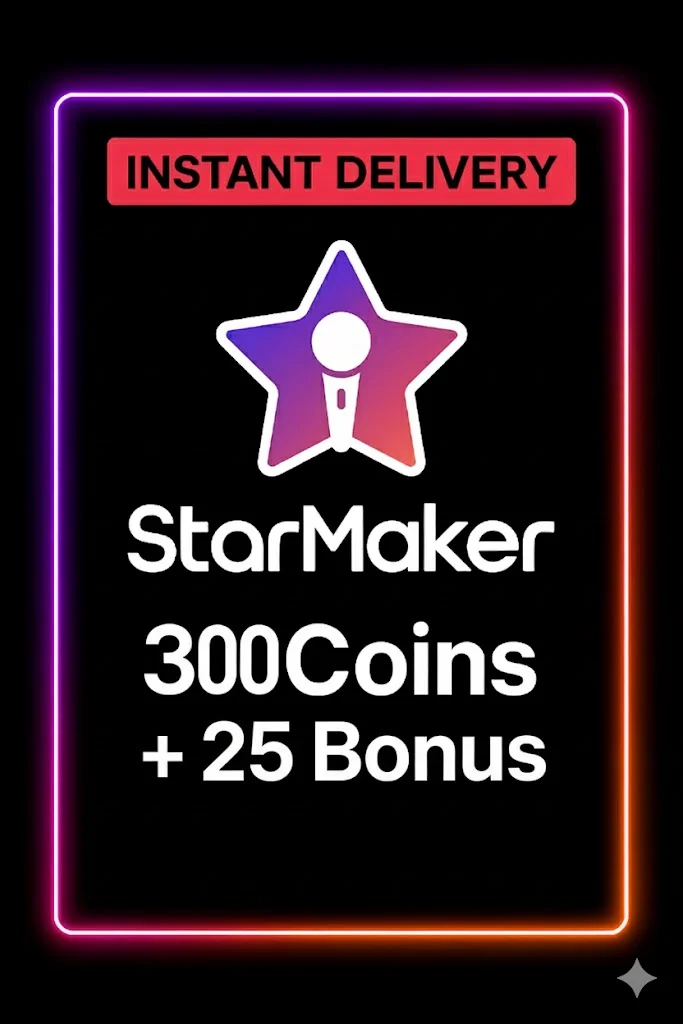 StarMaker 300 Coins + 25 Bonus