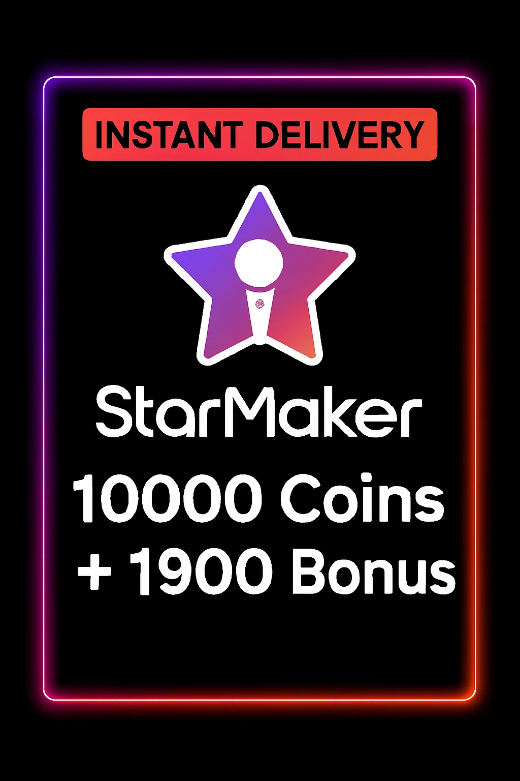 StarMaker 10000 Coins + 1900 Bonus