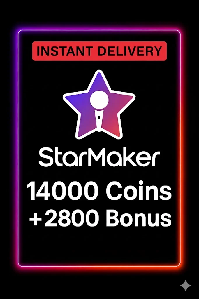 StarMaker 14000 Coins + 2800 Bonus