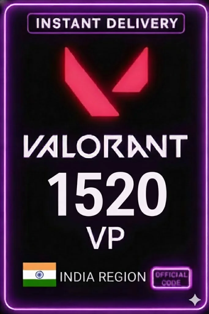 خاڵەکانی ڤالۆرانت - 1520 VP (India) · Valorant Points