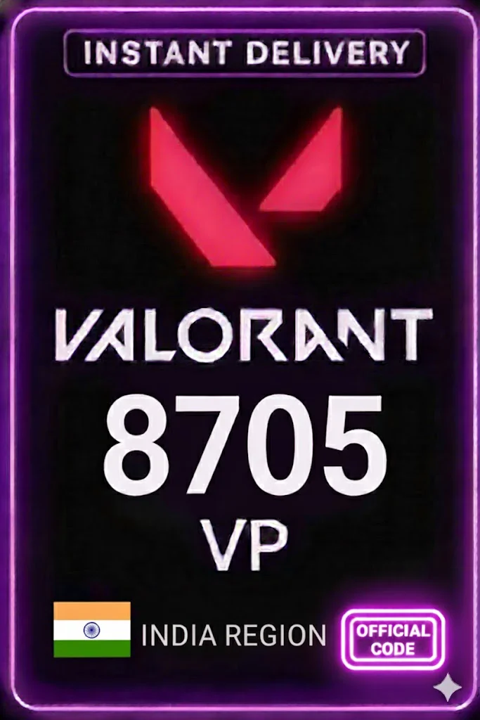 خاڵەکانی ڤالۆرانت - 8705 VP (India) · Valorant Points
