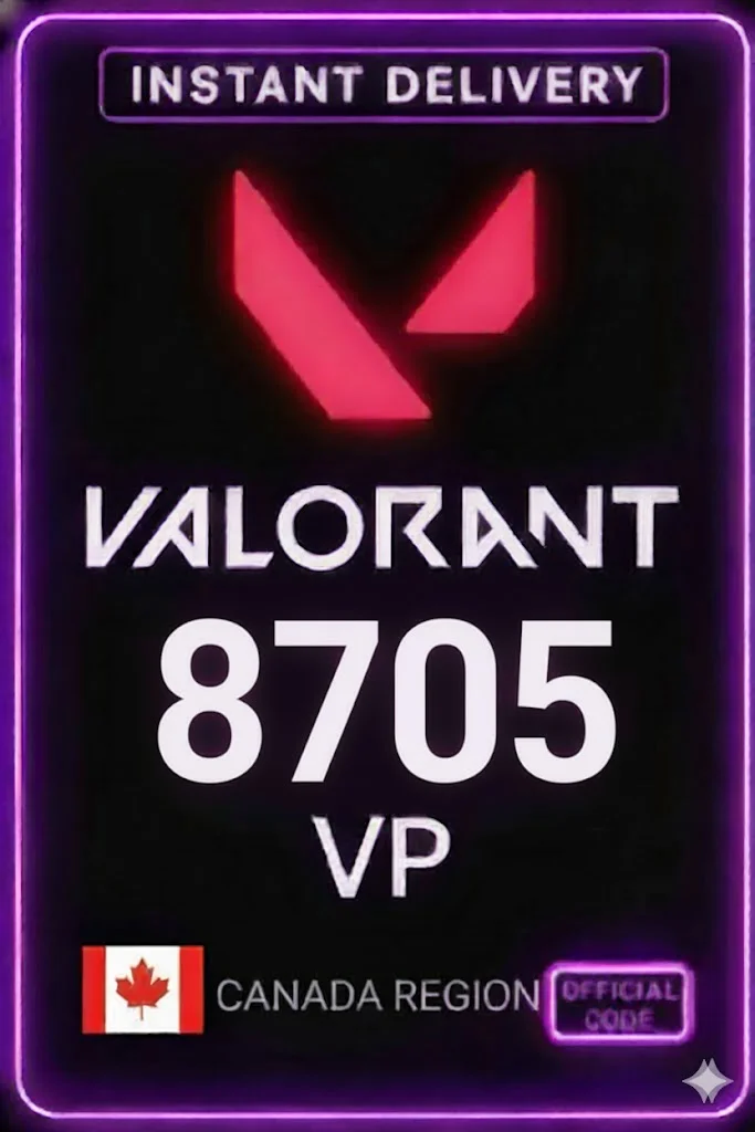 خاڵەکانی ڤالۆرانت - 8705 VP (Canada) · Valorant Points