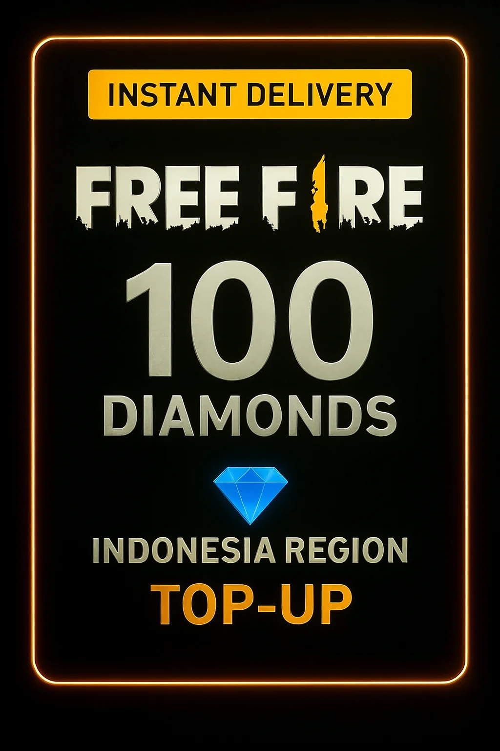 Free Fire 100 Diamonds Top-Up (Indonesia)