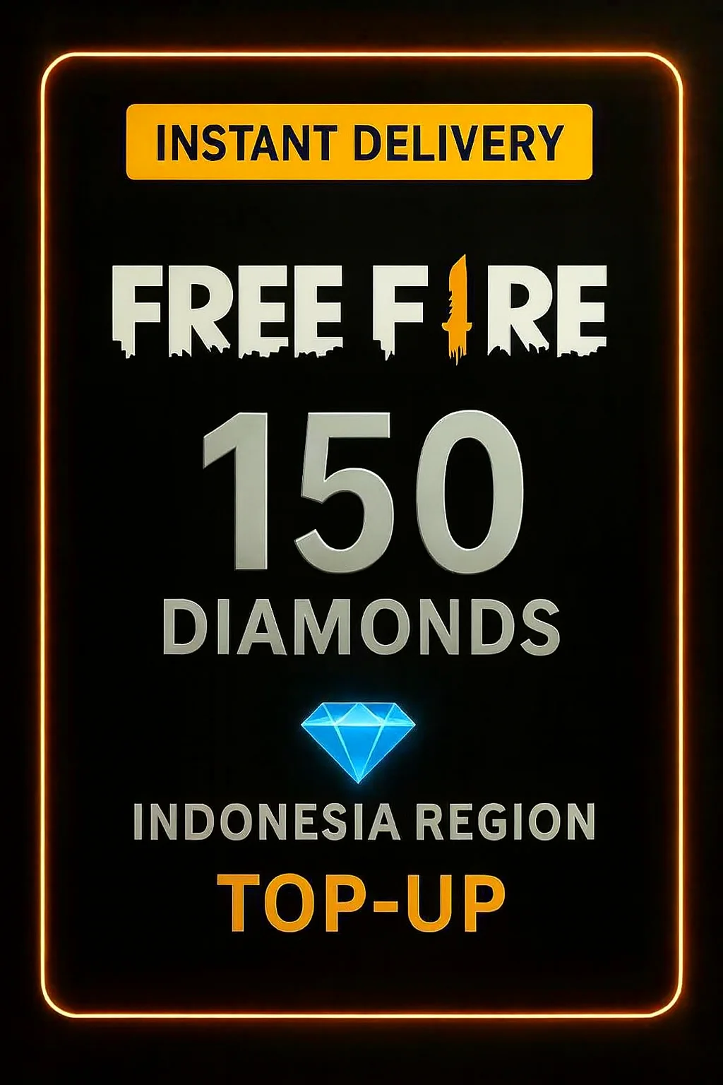 Free Fire 150 Diamonds Top-Up (Indonesia)