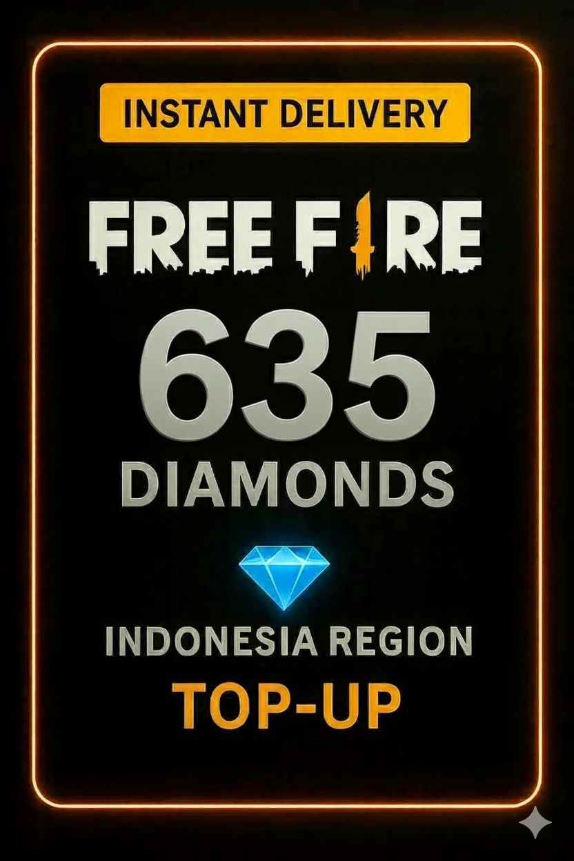 فری فایەر 635 Diamonds Top-Up (Indonesia) · Free Fire