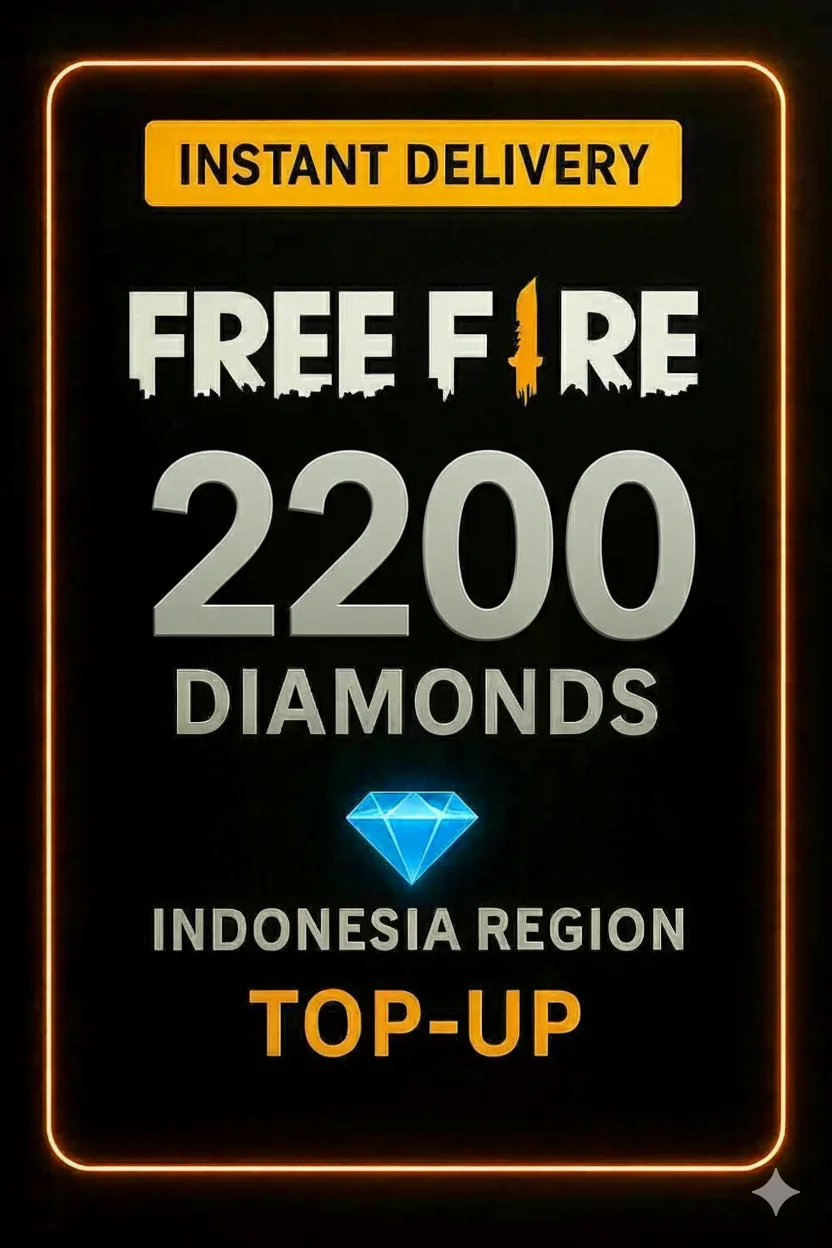 فري فاير 2200 Diamonds Top-Up (Indonesia) · Free Fire