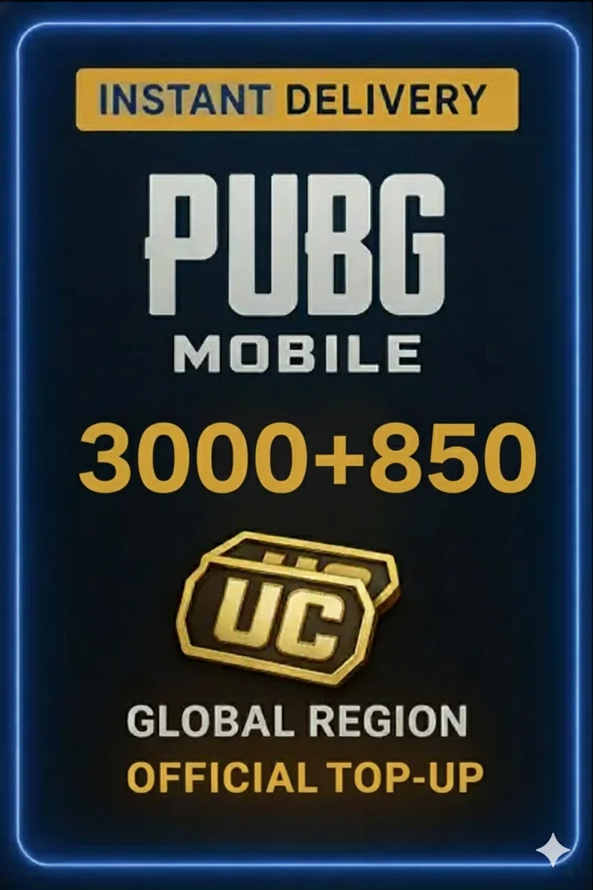 ببجي موبايل 3000+850 شدات - Top-Up · PUBG Mobile