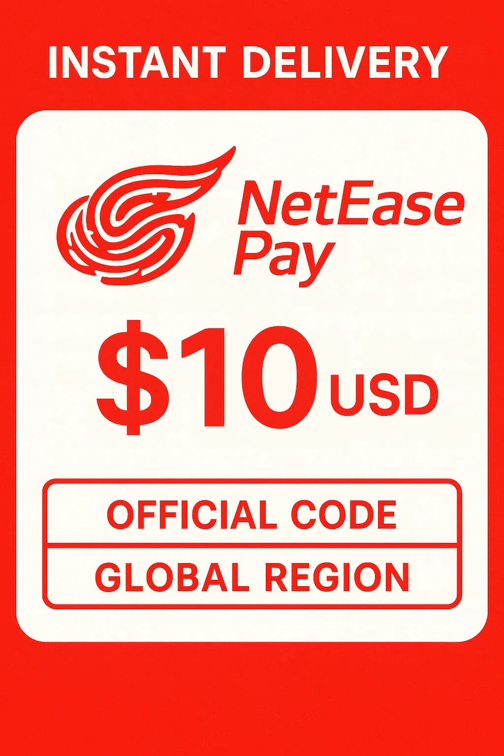 NetEase Pay Gift Card - 10$ USD