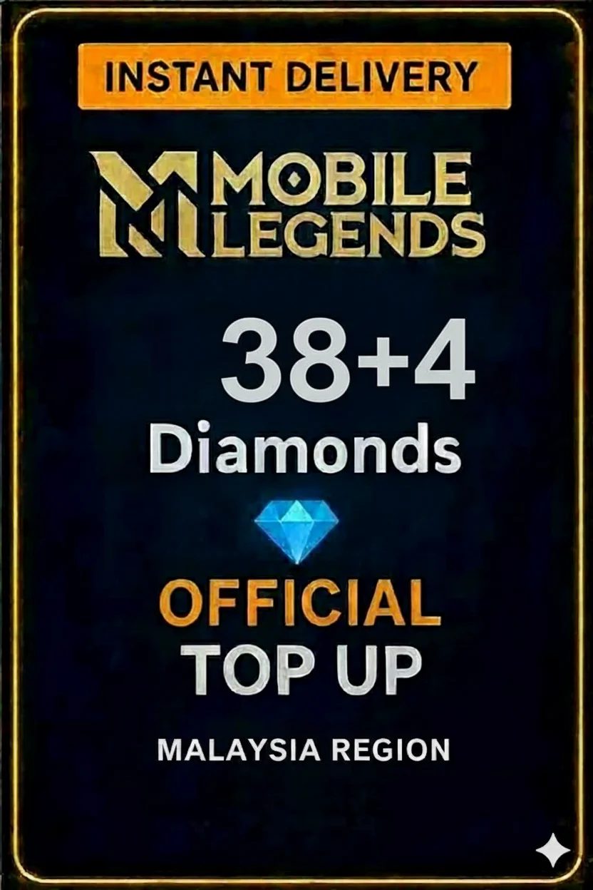 موبايل ليجندز 38 Diamonds + 4 Bonus Top-Up (Malaysia) · Mobile Legends