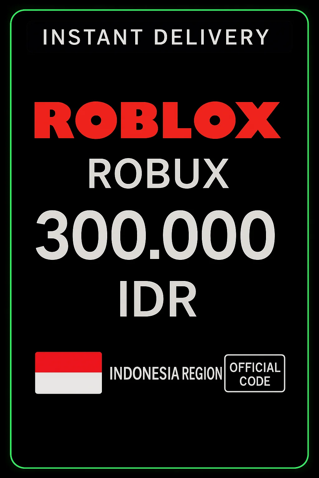 روبلوكس 300.000 IDR Game Card · Roblox