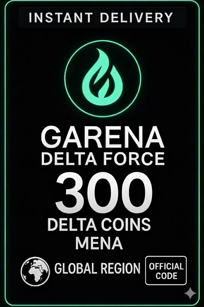 Garena Delta Force 300 + 21 Delta Coins Mena