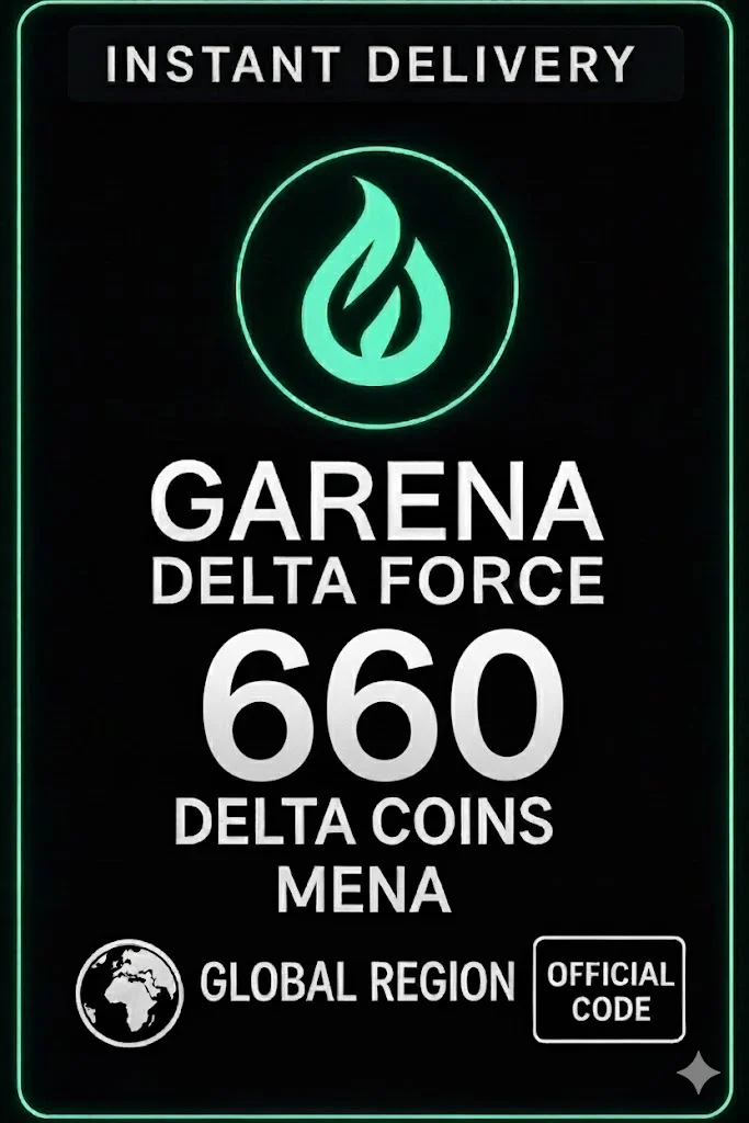 Garena Delta Force 660 + 68 Delta Coins Mena