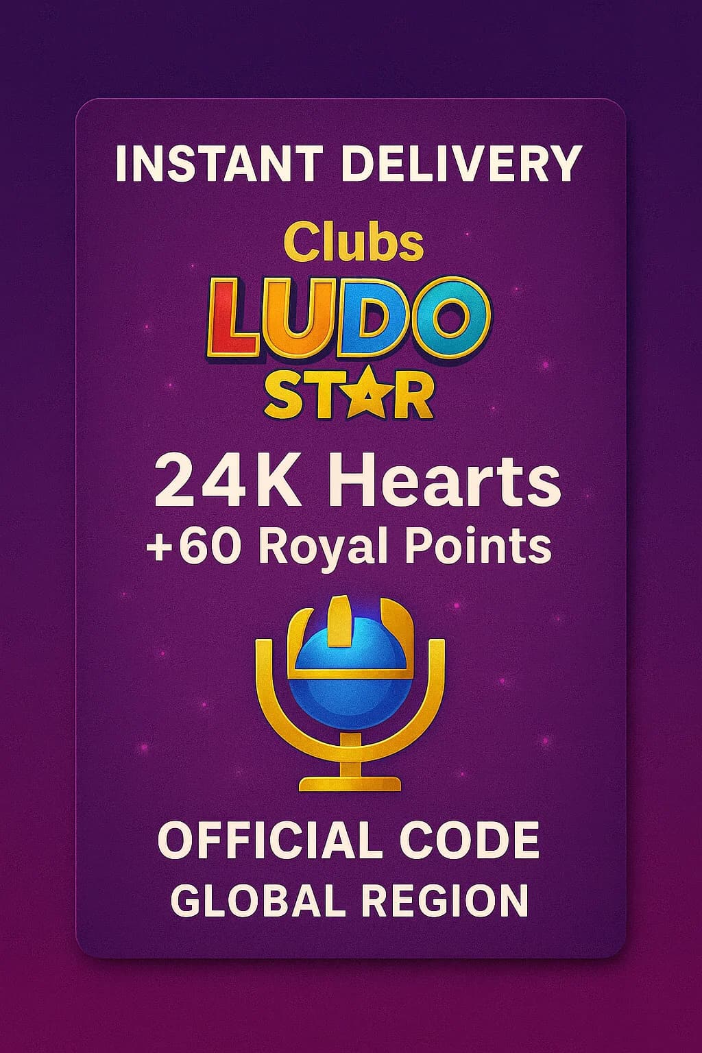 Clubs Ludo Star - 24K Hearts + 60 Royal Points