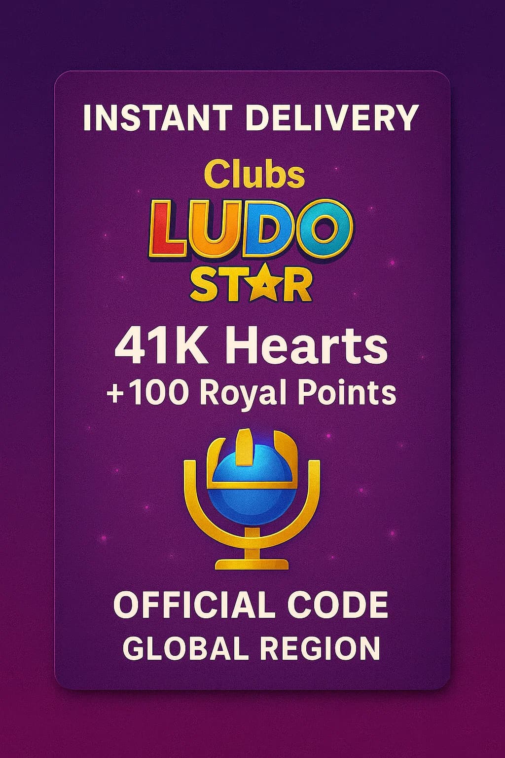 كلوبس لودو ستار - 41K Hearts + 100 Royal Points · Clubs Ludo Star