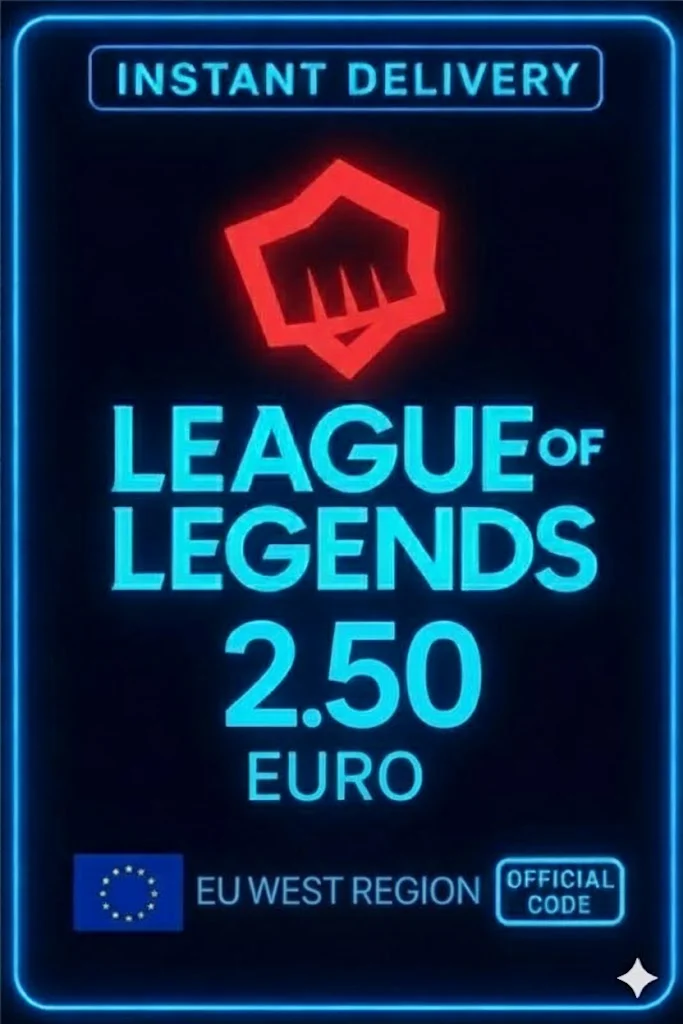 League Of Legends Eu West 2,5 EURO Points