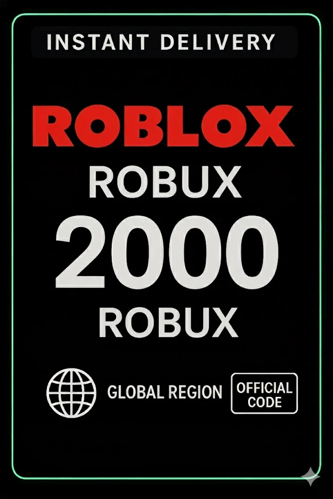 ڕۆبلۆکس Gift Cards - 2000 ڕۆباکس · Roblox